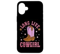 Long Live Funny Western Country Southern Cowgirl Custodia per iPhone 16 Plus