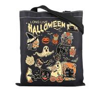 Long live Halloween Tote Bag Spooky Season Regalo Halloween Fantasma Borsa a tracolla Zucca Regalo Dolcetto o scherzetto, Lunga vita, Borsa tote
