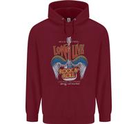 Long Live Rock N Roll Heavy Metal Guitar Felpa Uomo