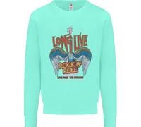 Long Live Rock N Roll Heavy Metal Guitar Uomo Sweatshirt Jumper