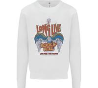 Long Live Rock N Roll Heavy Metal Guitar Uomo Sweatshirt Jumper