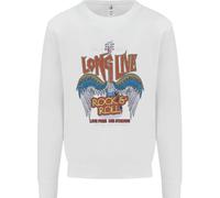 Long Live Rock N Roll Heavy Metal Guitar Uomo Sweatshirt Jumper