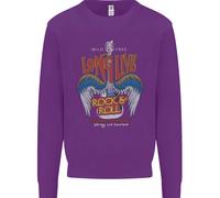 Long Live Rock N Roll Heavy Metal Guitar Uomo Sweatshirt Jumper