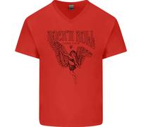Long Live Rock N Rotolo Angel Uomo Scollo A V Cotone T-Shirt