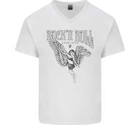 Long Live Rock N Rotolo Angel Uomo Scollo A V Cotone T-Shirt
