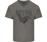 Long Live Rock N Rotolo Angel Uomo Scollo A V Cotone T-Shirt