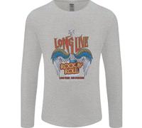 Long Live Rock N Rotolo Heavy Metal Chitarra Uomo Maniche