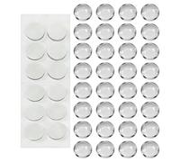 Long Nail Typing Stickers - 32PCS Raised Keyboard Bubbles | Clear Glass & PVC Key Covers, Ergonomic typing aid for office home and content creators to improve speed and comfort with long nails