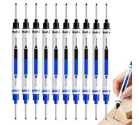 Long Nib Marker - Carpenter Ink Pen Set, Deep Hole Marker for Precision Work, 21mm Reach Tool Pen, Durable Construction Writing Tools for Woodworking Carpentry Painting Framing Welding Automotive Use