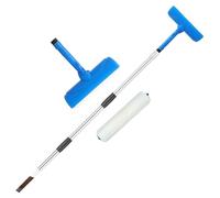 Long Paint Roller - 120cm Adjustable Extension Pole | ABS & Stainless Steel Shield Tool, Professional Drip- Ceiling Painter For Kitchen Bathroom Living Room Cabinet And Interior Wall Mural