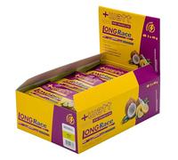 LONG RACE - Barretta Energetica ai Cereali con Farina di Avena, Cocco e Semi di Lino per Pre-Workout o Allenamenti di Lunga Durata (Box 12 Barrette, Limone)