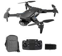 Long Range Drones with Camera for Adults 6k Dual Camera ESC Anti-Shake GPS Drone Brushless Motor Positioning Remote Control Quadcopter (Black 5 BATTERY)