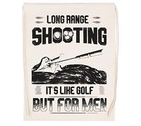 Long Range Shooting Its Like Golf But For Men Borsa da Palestra Beige con Coulisse Unisex Drawstring Bag Gym