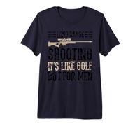 Long Range Shooting It's Like Golf But for Men Divertente Regalo Maglietta Premium