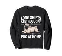 Long Shifts Stetoscopio Pug A Casa Felpa