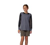 Long Sleeve Cycling Jersey Fox Junior Defend Graphite YL
