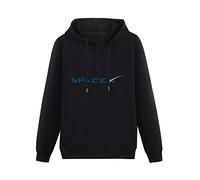 Long Sleeve Hooded Sweatshirt Spacex Logo Cotton Blend Hoody