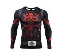 (Long Sleeve)Revengers Endgame Hydra T-Shirts Cosplay Agents of Shield Compression T-Shirts