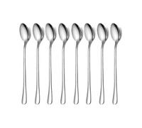 Long Sleeve Spoon, Teaspoon In Higher Quality Stainless Steel Ice Cream Spoon, Cocktail Spoon(silver)