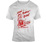 LONG TA Burn Bundy Burn Ted T Shirt White L