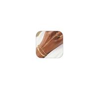 Long tiantian Braccialetto a catena a mano Bracciali d'oro per le donne Bracciali a catena a maglia Anello da dito alla moda Braccialetto schiavo Gioielli Regali, Adjustable, Metallo, Nessuna pietra