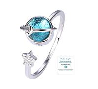 Long tiantian Regalo per figlia da mamma, anello regolabile aperto spinner ansia per preoccupazione e ansia, regali per la festa della mamma per la figlia