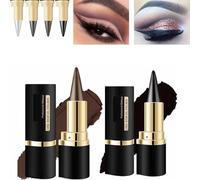 Long Wear Gel Eyeliner, Natural Black Eyeliner Cream, Gel Eyeliner Pencil, Smokey Eyeshadow Palette Stick, Waterproof Long Wear Eyeliner Pencil, Waterproof Smudge Proof (04#+03#, 2 pezzi)