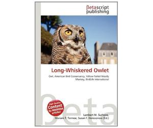 Long-Whiskered Owlet: Owl, American Bird Conservancy, Yellow-Tailed Woolly Monkey, BirdLife International
