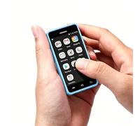 Longben Mini Smartphone 3G, Schermo 2,5", Batteria 950mAh, Fotocamera 5MP, Android 8.1, Telefono portatile sostitutivo 2GB+16GB, Blu