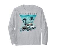 Longboard da Surf retrò Anni '80 della Costa Occidentale Maglia a Manica