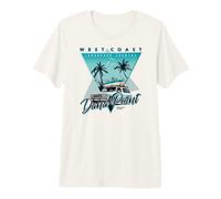 Longboard da Surf retrò Anni '80 della Costa Occidentale Maglietta Premium