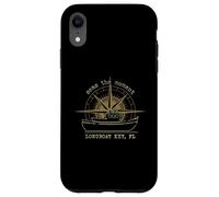 Longboat Key Florida Seas the Moment Distressed Design Custodia per iPhone XR