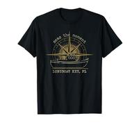 Longboat Key Florida Seas The Moment Distressed Design Maglietta