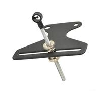 Longbow - Mirino ricurvo con 1 perno a T e anello calibrato, regolabile per bersaglio e caccia (nero)