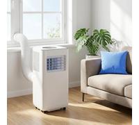 LONGCAO Condizionatore d'Aria Portatile 12000 BTU con Telecomando, Timer 24 Ore, Kit di Installazione, 2 velocità, Oscillazione 120° per stanze Fino a 300 Piedi Quadrat, 14000 BTU, 14000 BTU