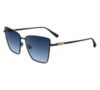 LONGCHAMP Donna LO172S 1 Occhiali da sole Metallo Nero Blu Cat Eye Normale Normale