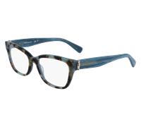 LONGCHAMP Donna LO2713 404 Montature da vista Acetato Havana Squadrata Normale Normale