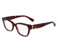 LONGCHAMP Donna LO2713 640 Montature da vista Acetato Havana Squadrata Normale Normale