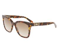 LONGCHAMP Donna LO696S 242 Occhiali da sole Acetato Havana Marrone Squadrata Normale Fotocromatiche