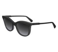 LONGCHAMP Donna LO738S 018 Occhiali da sole Acetato Nero Grigio Cat Eye Normale Normale