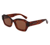 LONGCHAMP Donna LO749S 237 Occhiali da sole Acetato Marrone Cat Eye Normale Normale