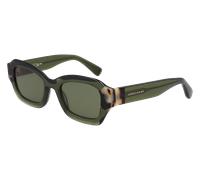 LONGCHAMP Donna LO749S 320 Occhiali da sole Acetato Verde Cat Eye Normale Normale