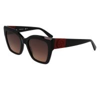 LONGCHAMP Donna LO762S 001 Occhiali da sole Acetato Nero Squadrata Normale