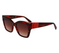 LONGCHAMP Donna LO762S 607 Occhiali da sole Acetato Rosso Squadrata Normale