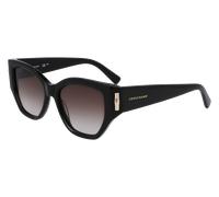 LONGCHAMP Donna LO764S 001 Occhiali da sole Acetato Nero Farfalla Normale