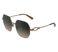 Occhiali da Sole LONGCHAMP LO187S AMBER GOLD/GRADIENT SMOKE BROW 58 Donna