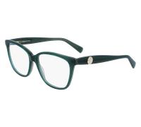 LONGCHAMP Donna LO2715 303 Montature da vista Acetato Verde Squadrata Normale Normale