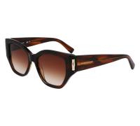 LONGCHAMP Donna LONGCHAMP LO764S 211 Occhiali da sole Acetato Marrone Farfalla Normale