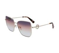 Longchamp Gold Metal Sunglasses