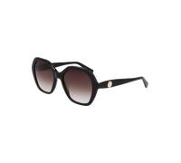 Longchamp Lo759s Occhiali Da Sole Unisex Nero Geometrico Marrone 54mm